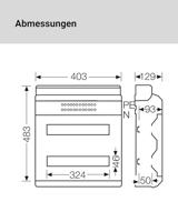 Hensel 6100003 KV 9236 Kleine verdeelkast Opbouw (op muur) Aantal groepen: 36 Aantal rijen: 2 Inhoud: 1 stuk(s) - thumbnail