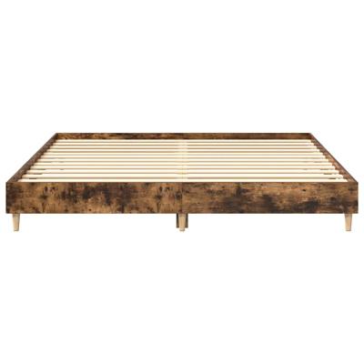 Bedframe zonder matras 200x200 cm spaanplaat gerookt eiken