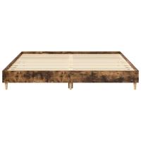 Bedframe zonder matras 200x200 cm spaanplaat gerookt eiken - thumbnail