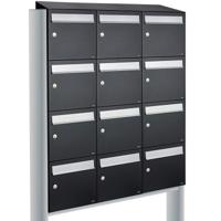 Allux Flow Set 3-Breed, 4-Hoog Met Dak Op Statief Zwart - 40040070_3x4ds - thumbnail