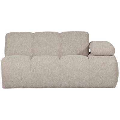 Woood Mojo 1,5-zits bank arm rechts bouclé Beige Melange