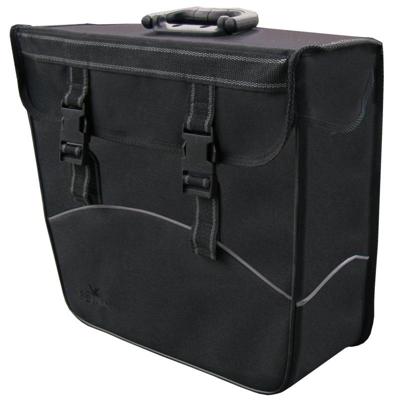 Greenlands enkele tas zwart, links. afmeting 37x33x14 cm, inhoud 20 litre Greenlands enkele tas zwart, links. afmeting 37x33x14 cm, inhoud 20 litre