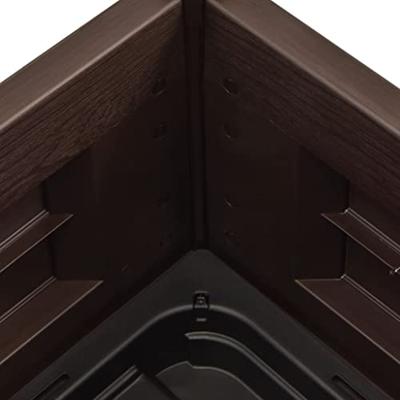 VidaXL Plantenbak verhoogd 43x43x35 cm pp mokka