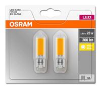 Osram LED Steeklampjes met G9 fitting - 2.8W vervangt 30W - Helder glas - Warm wit - Duopack - thumbnail