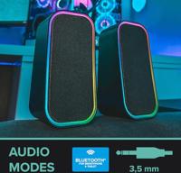 SpeedLink TOKEN PC-luidsprekers Bluetooth, Kabelgebonden 6 W Zwart, RGB - thumbnail