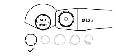 Bosch Accessories 2605510257 Beschermkap met dekplaat, 125 mm, geschikt voor GWS 8 - GWS 14 Diameter 125 mm - thumbnail