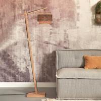GOOD&MOJO Vloerlamp 'Bhutan' Bamboe, 150cm, kleur Naturel - thumbnail