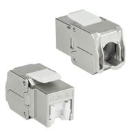 ACT Keystone Jack RJ45 CAT6 Shielded toolless met shutter - thumbnail