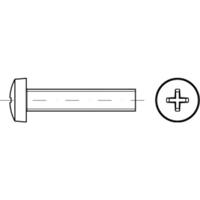 TOOLCRAFT TO-5430540 Lenscilinderschroeven M2,5 8 mm Kruiskop Phillips Staal Galvanisch verzinkt 2000 stuk(s) - thumbnail