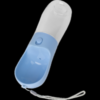 Pawise honden drinkfles - 380ml - blauw - thumbnail