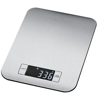 Profi Cook PC-KW 1061 Keukenweegschaal Digitaal Weegbereik (max.)=5 kg RVS, Zwart 220 x 165 x 15