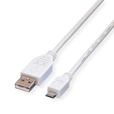VALUE USB 2.0 Kabel, USB A Male - Micro USB B Male, wit, 1,8 m VALUE USB 2.0 Kabel, USB A Male - Micro USB B Male, wit, 1,8 m
