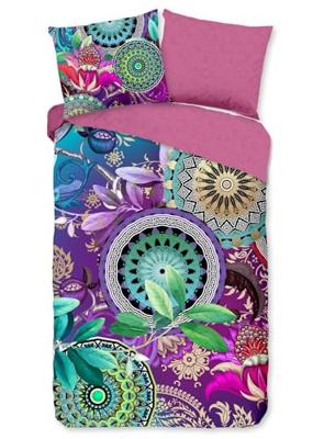 HIP Dekbedovertrek "mandala&apos;s en bladeren" - Multi - (200x200/220 cm) - Katoen Satijn