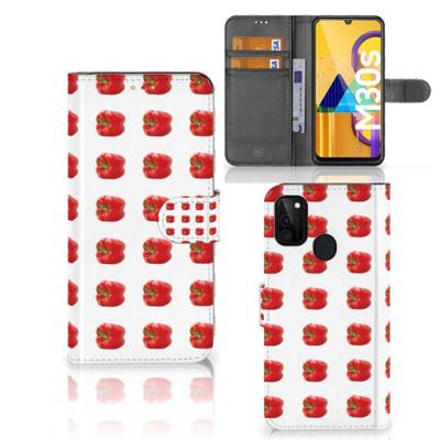 Samsung Galaxy M21 | M30s | Book Cover | Paprika Red Samsung Galaxy M21 | M30s | Book Cover | Paprika Red