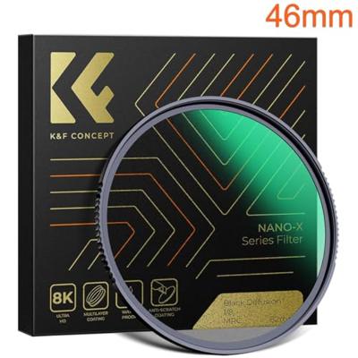 K&F Concept 1/8 black mist filter Nano X 46mm - waterdicht en krasbestendig met groene coating