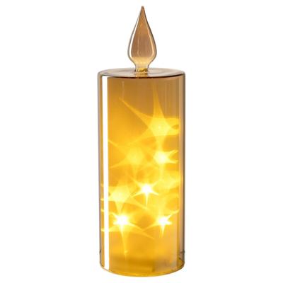 Leonardo Autentico Kaarslamp met ledverlichting 27 cm goud