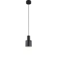 LED Hanglamp - Hangverlichting - Trion Dago - E27 Fitting - Rond - Mat Zwart - Metaal - thumbnail