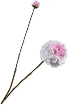 Silk-ka kunsttak dahlia 86cm crème