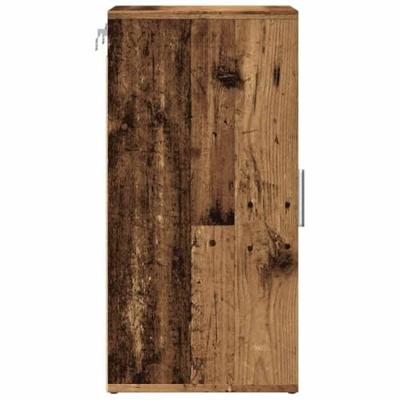VidaXL Schoenenkasten 2 st 32x35x70 cm bewerkt hout oud houtkleurig