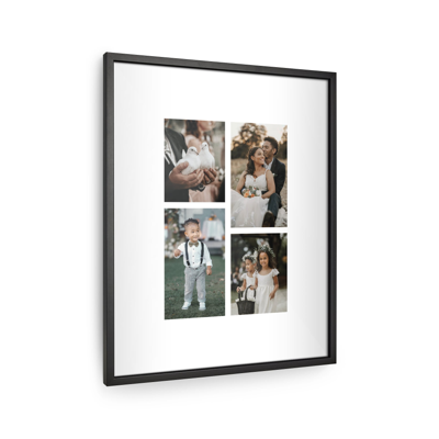 Zwarte lijst met gepersonaliseerde fotoafdruk - 40x50