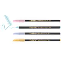 Edding glitter viltstift e-1200, assorti pastel, set van 4 stuks - thumbnail