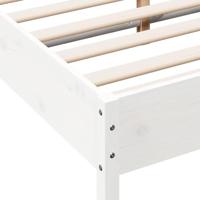 Bedframe massief grenenhout wit 140x200 cm - thumbnail