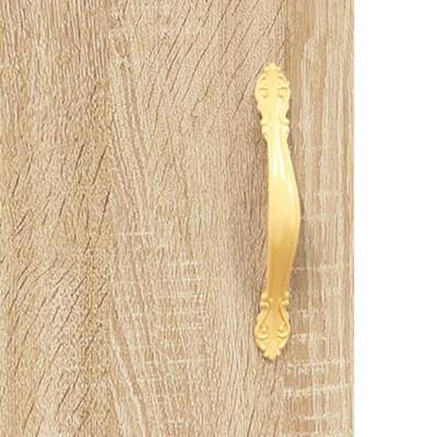 Hangkasten 2 st bewerkt hout sonoma eikenkleurig
