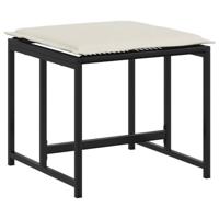 13-delige Tuinset met kussens poly rattan zwart - thumbnail