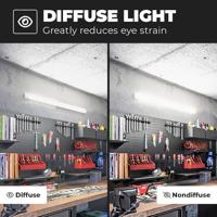 LED Batten 150cm - 50 Watt 7000lm (140lm/W) - 6500K daglicht wit - Vervangt 400 Watt - Samsung SMD LED chips - Flikkervrij - IP20 Stofdicht - Onderbouwverlichting - thumbnail