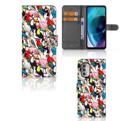 Motorola Moto G51 5G | Telefoonhoesje | Met pasjeshouder | Birds