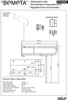 Handgreep U-Vorm Vouwbaar met Steun Sapho Handicap 81,3 cm Wit - thumbnail