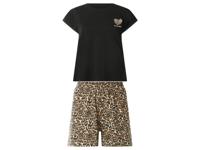 esmara Korte dames pyjama (Zwart, S (36-38)) - thumbnail