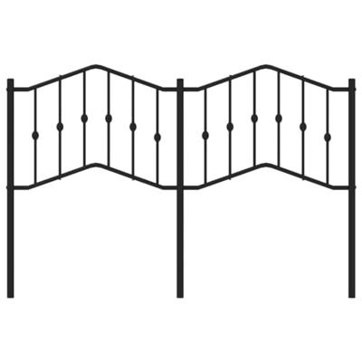 Hoofdbord 140 cm metaal zwart Hoofdbord 140 cm metaal zwart