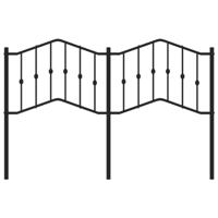 Hoofdbord 140 cm metaal zwart - thumbnail