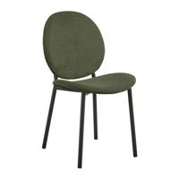 Bendt Eetkamerstoel 'Vic' Geweven stof, kleur Groen - thumbnail