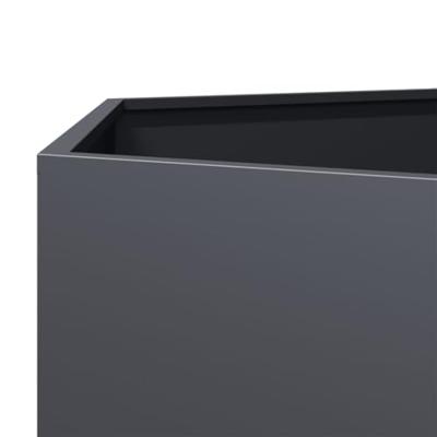 VidaXL Plantenbak zeshoek 104x90x45 cm staal antracietkleurig