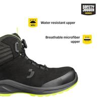 Safety Jogger Modulo S3S Mid TLS | Zwart/Geel | Maat 38 - 5401160488816 - thumbnail