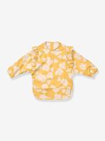 Slabbetje met mouwen Merle - LIEWOOD geel, bedrukt - thumbnail