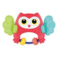 Playgo peekaboo uil rammelaar rood - thumbnail