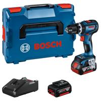 Bosch Blauw GSB 18V-90 C | Accu Klopboormachine | 2 x 4,0 Ah accu + lader | In L-Boxxx - 06019K6103 - thumbnail