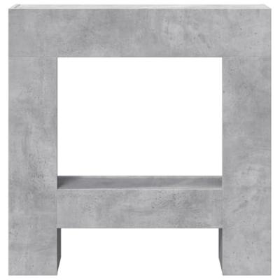 VidaXL Haardombouw 81x18x82 cm bewerkt hout betongrijs VidaXL Haardombouw 81x18x82 cm bewerkt hout betongrijs