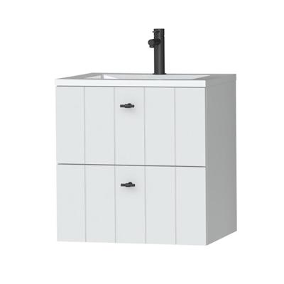 Tiger Maryport Meubelset 60 cm met 2 lades Mat wit incl Quadro wastafel Hoogglans wit - 1496008911 Tiger Maryport Meubelset 60 cm met 2 lades Mat wit incl Quadro wastafel Hoogglans wit - 1496008911