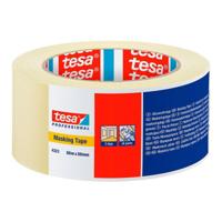 Tesa Afplakband | licht gecrêpt | lichtbeige | lengte 50 m | breedte 50 mm | wiel | 6 stuks - 04323-00044-00 04323-00044-00 - thumbnail