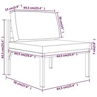 10-delige Loungeset met kussens aluminium antracietkleurig - thumbnail