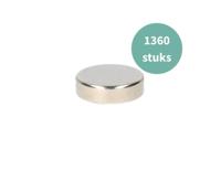 Bespaartopper Blokmagneten - 10mm x 3mm - n48 - 1360st. - thumbnail