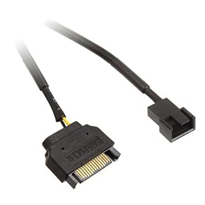 Noctua NA-SAC5, S-ATA naar 4-Pins Adapterkabel voor PC-Ventilatoren (Zwart)