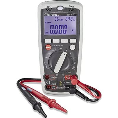 VOLTCRAFT MT-52 Multimeter Digitaal Milieumeetfunctie CAT III 600 V Weergave (counts): 4000