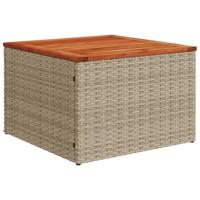 11-delige Tuinset met kussens poly rattan beige - thumbnail