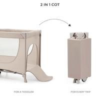 Kinderkraft Joy 2 reisbedje beige - thumbnail