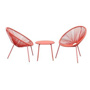 Balkonset Formentera Vilanova 3-delig - terracotta